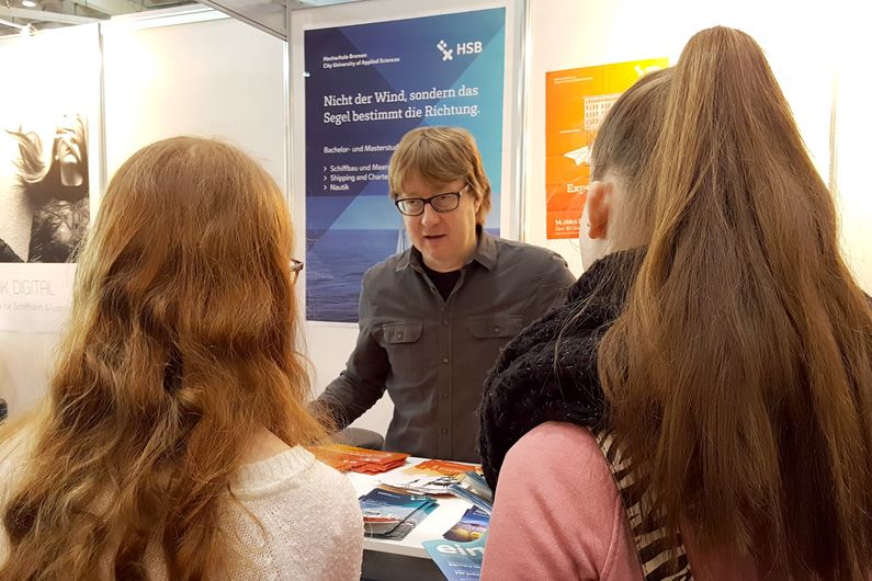 Die Hochschule Bremen bei der Messe Einstieg 2018 in Hamburg