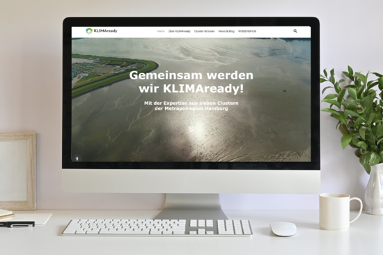 KlimaReady Startseite auf Computer