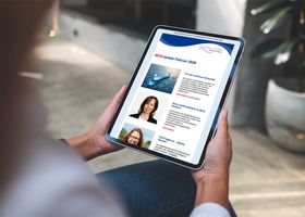 Newsletter MCN-Update auf Tablet