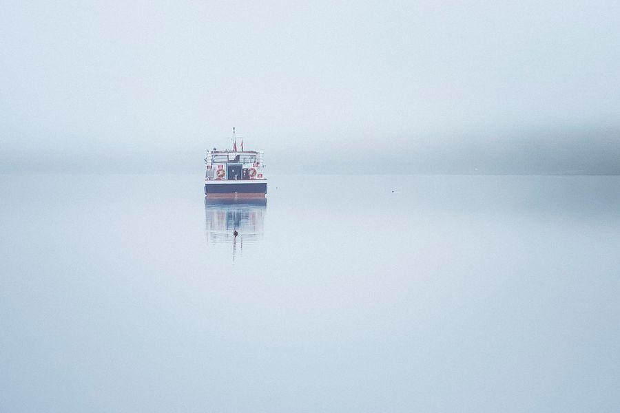 Schiff im Nebel