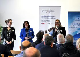 Die Organisatorinnen Katrin Caldwell (MCN), Petra Mahnke (GMT) und Uta Hermes (SMN) – © MCN e. V.