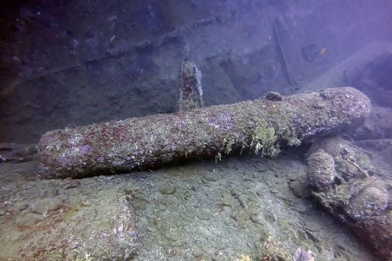 Ammunition on the sea floor