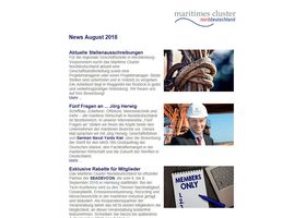 Screenshot MCN-Newsletter August 2018