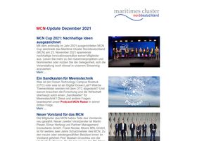 Screenshot MCN-Newsletter Dezember 2021