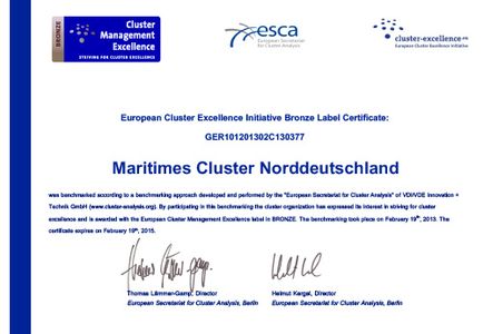 Awarding of the Excellence Label in Bronze