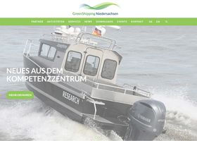 Screenshot GreenShipping Niedersachsen Website